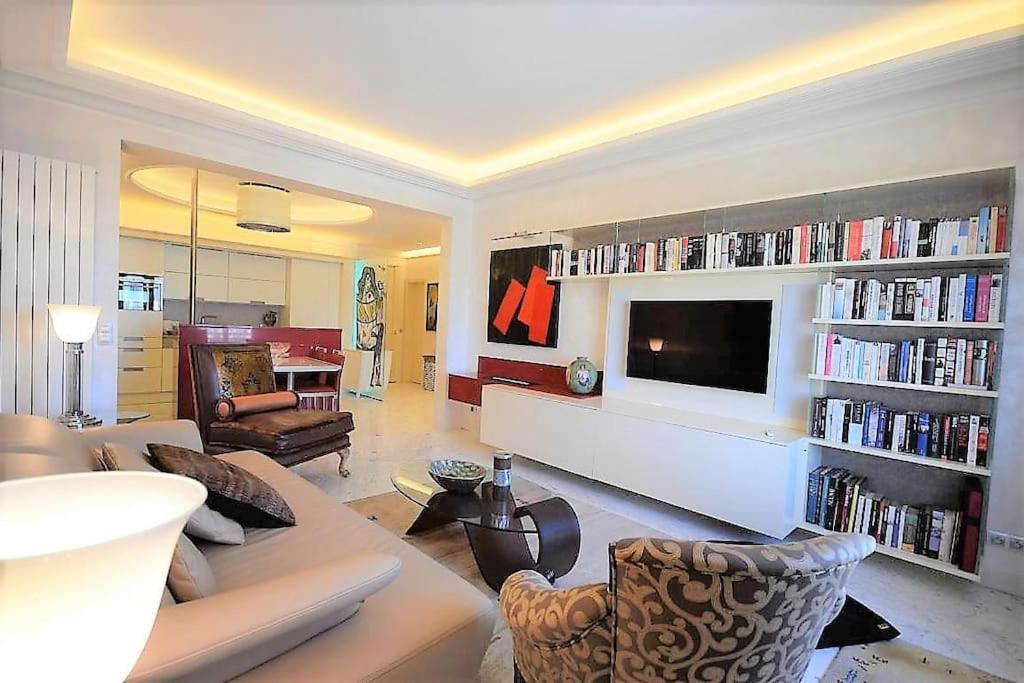 Palais Miramar Suite Art Modern - Derniere Etages Vue Mer - 75M De Confort - En Face Des Plages -Wifi - Clim Cannes Dış mekan fotoğraf