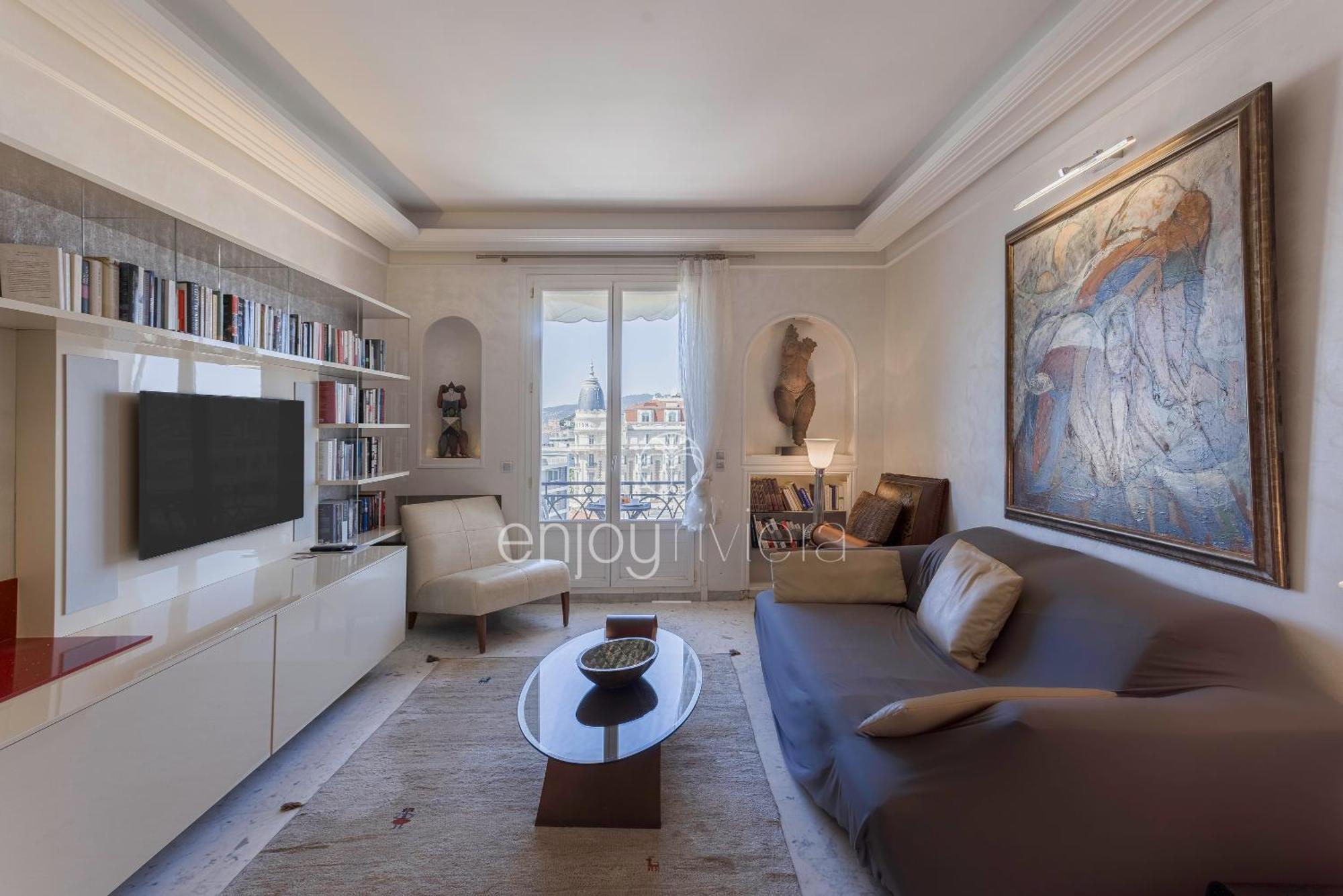 Palais Miramar Suite Art Modern - Derniere Etages Vue Mer - 75M De Confort - En Face Des Plages -Wifi - Clim Cannes Dış mekan fotoğraf
