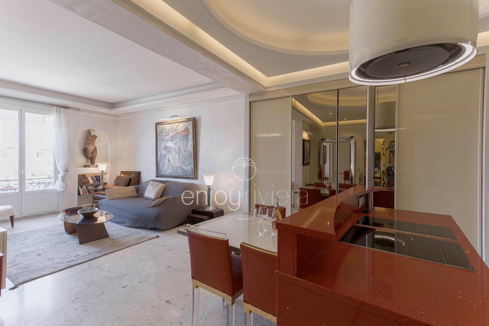 Palais Miramar Suite Art Modern - Derniere Etages Vue Mer - 75M De Confort - En Face Des Plages -Wifi - Clim Cannes Dış mekan fotoğraf